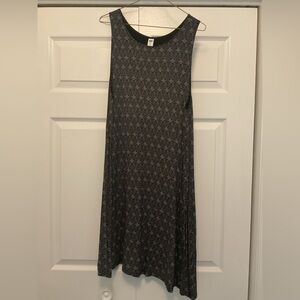 EUC Old Navy Black and Gray Patterned Dress size XL